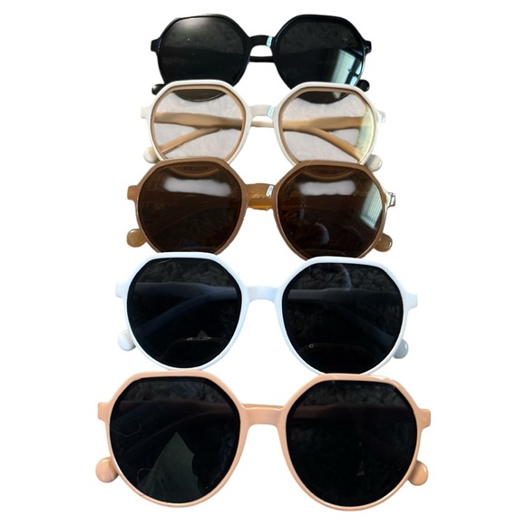 Unisex White Sunglasses (Pricing is for 2 pairs) - Picture 3 of 3